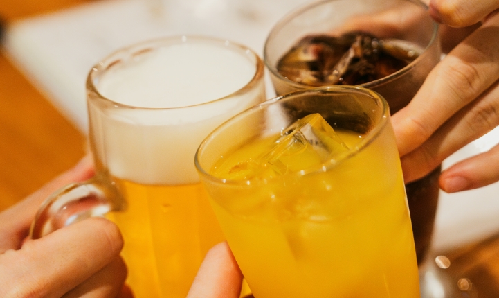 ノンアルメニュー 乾杯画像