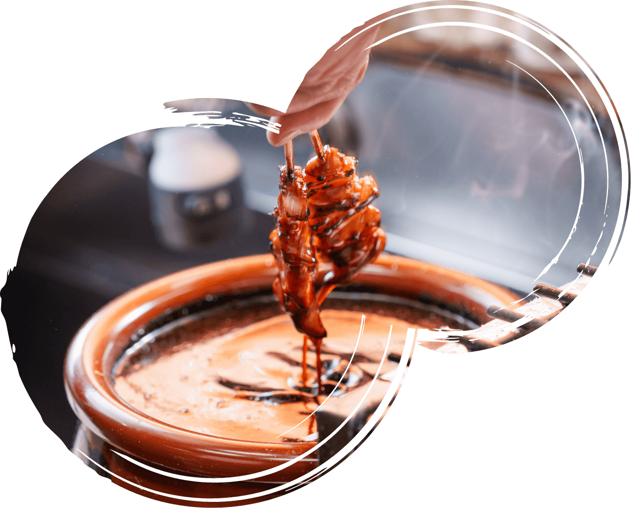 皿に残った一滴まで美味しい当店自慢のタレの味